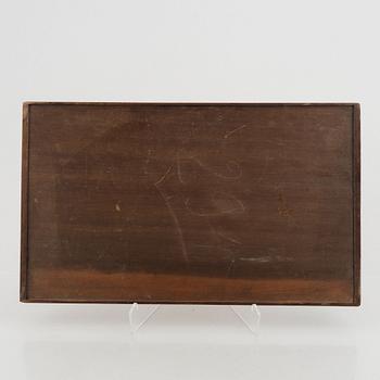 Emile Gallé, bricka, Art Nouveau, Frankrike, 1800-talets slut.