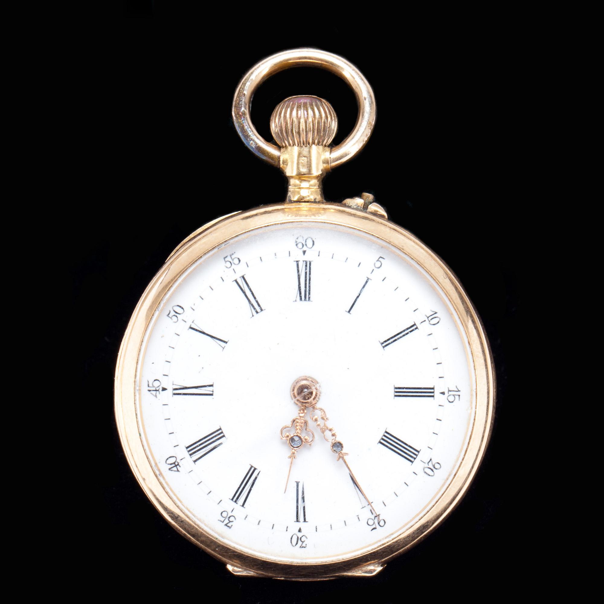 FICKUR, 18K guld, 1900-talets början/första hälft.