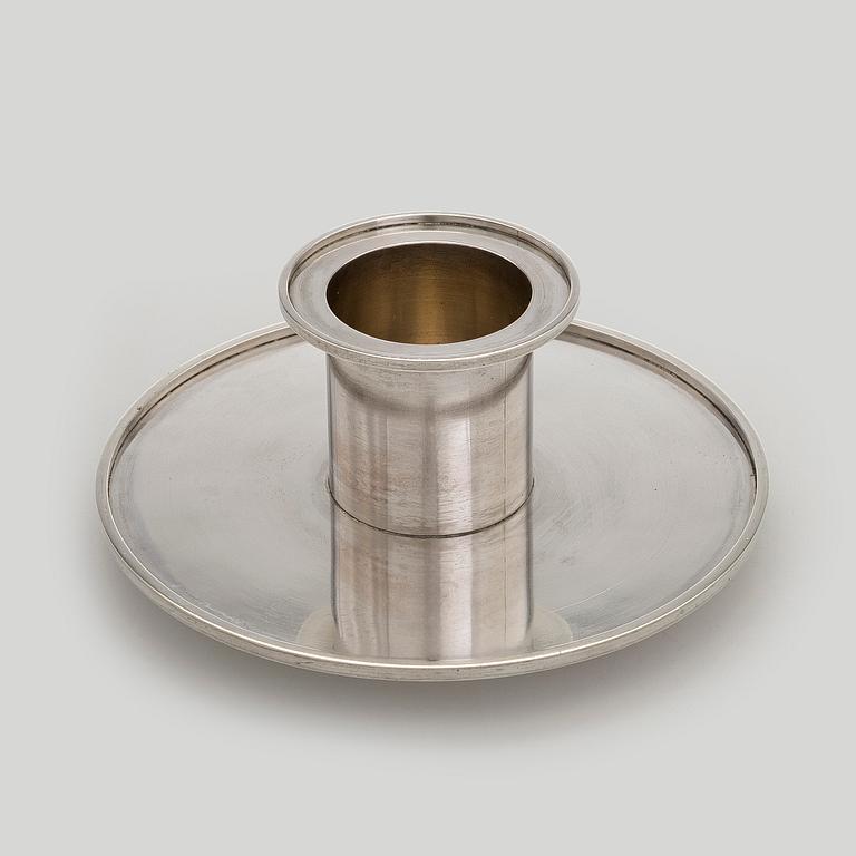 Wiwen Nilsson, ljusstake, sterling silver, Lund 1964.