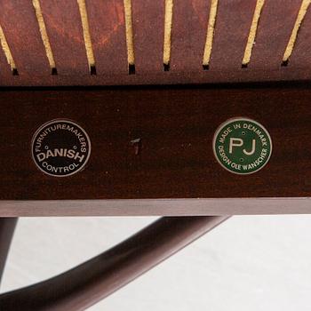 Ole Wanscher, chairs, 8 pcs, "Rungstedlund", Poul Jeppesen, Denmark, second half of the 20th century.