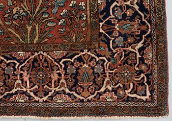 SEMI-ANTIQUE KASHAN so called Atashoghlo. 194 x 134,5 cm.