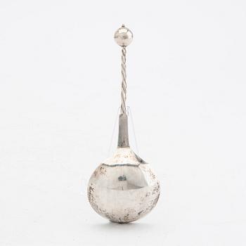 A Swedish probably 18th century silver spoon.