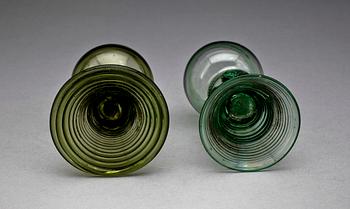 GLAS, ett par, Remmare, Holland, 1700/1800-tal.