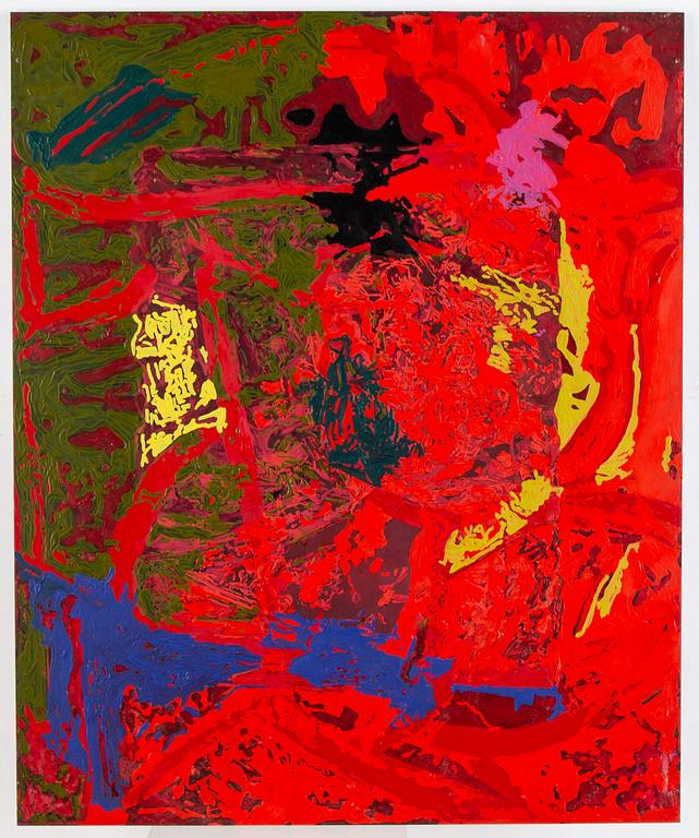 Johan Scott, oil on plexi, 4 parts, signed Johan Scott and dated -99 verso.