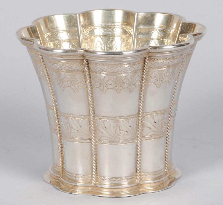 BÄGARE, sterling silver, sk "Margaretabägare". CC Hermann, Danmark.