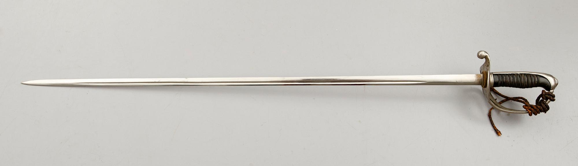 SABEL, stål, med sk Helvigsfäste, 1800-tal.