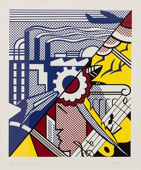 ROY LICHTENSTEIN, "INDUSTRY AND THE ARTS (II), 1969".