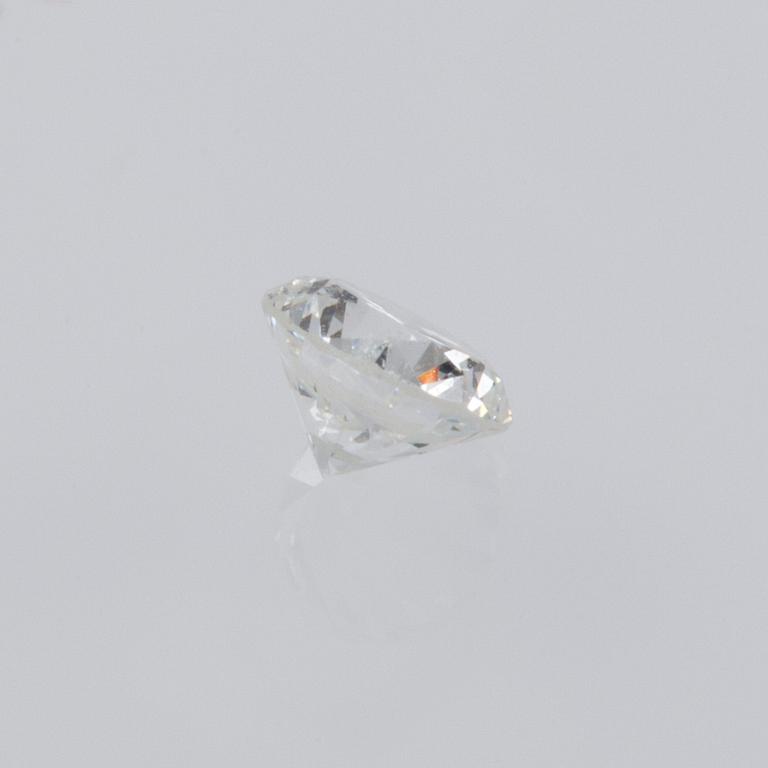 DIAMANTER, 10 st, oinfattade, briljantslipade, 1.00 ct enligt certifikat.