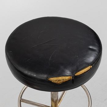 A set of three bar stools from Johansson Design, Sweden, late 20th century.