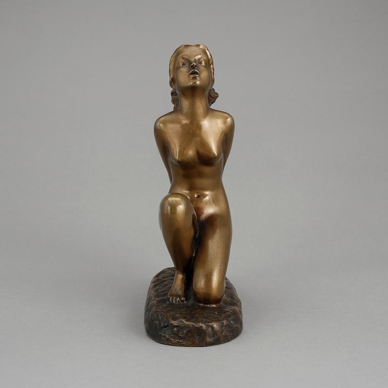 CARIN NILSON, skulptur, brons, signerad.