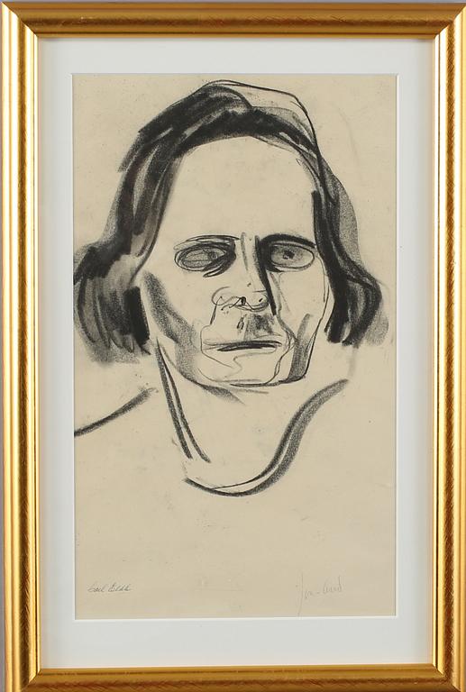 JOHN JON-AND, teckning, signerad.