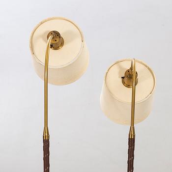 EINAR BÄCKSTRÖM, two  floor lamps mid 20th century.