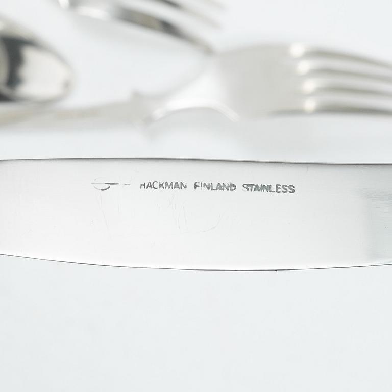 A Finnish silver cutlery set, “Musslan”, Finland, including mark of Kultakeskus, Hämeenlinna, 1974 (77 pieces).