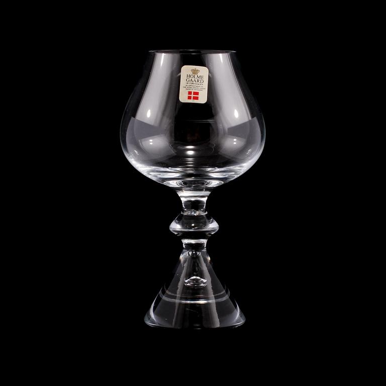 KONJAKSGLAS, 13 st, "Prince", Holmegaard, 1900-talets andra hälft.