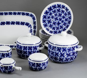 MATSERVIS, 35 delar, "Mon Amie", Marianne Westman, Rörstrand, 1900-talets andra hälft.