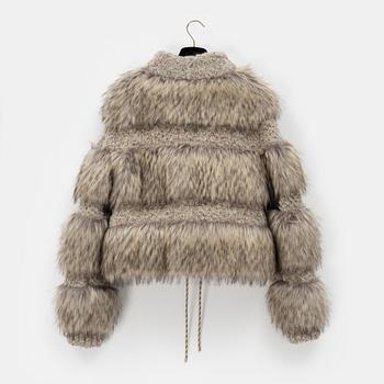 Chanel, a wool and fake fur jacket, A/W 2018/2019, size 34.