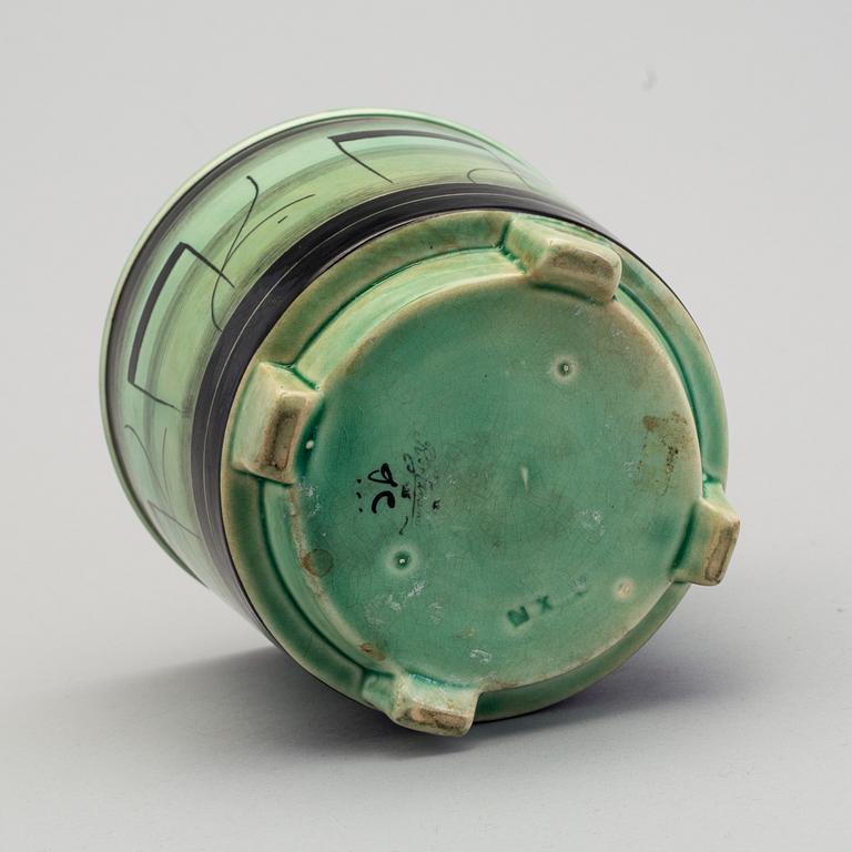 ILSE CLAESSON, "Serie V", ytterfoder i flintgods, Rörstrand 1930-tal.