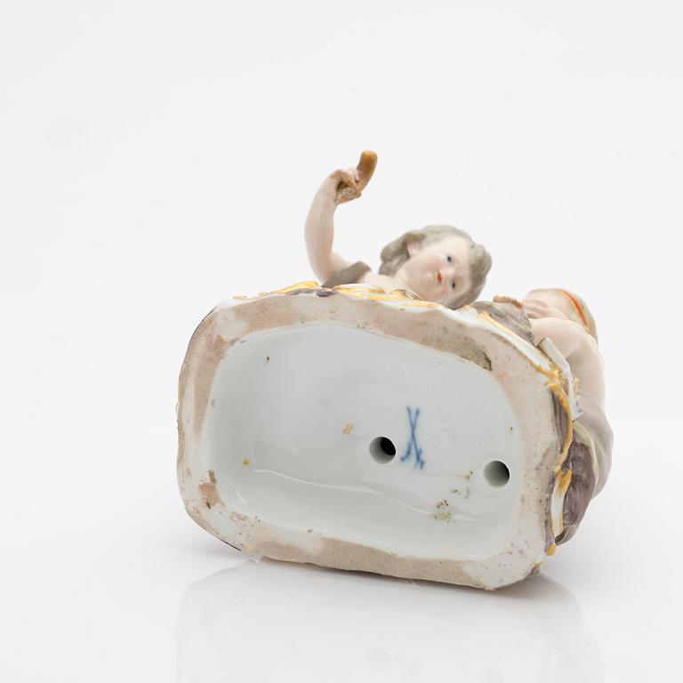 Figurin, Meissen, porslin, omkring 1900.
