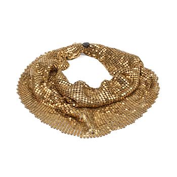 402. CHANEL, a bronze and silk collar.