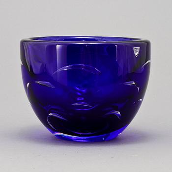 SKÅL, glas, Lars Hellsten, Orrefors, sign.