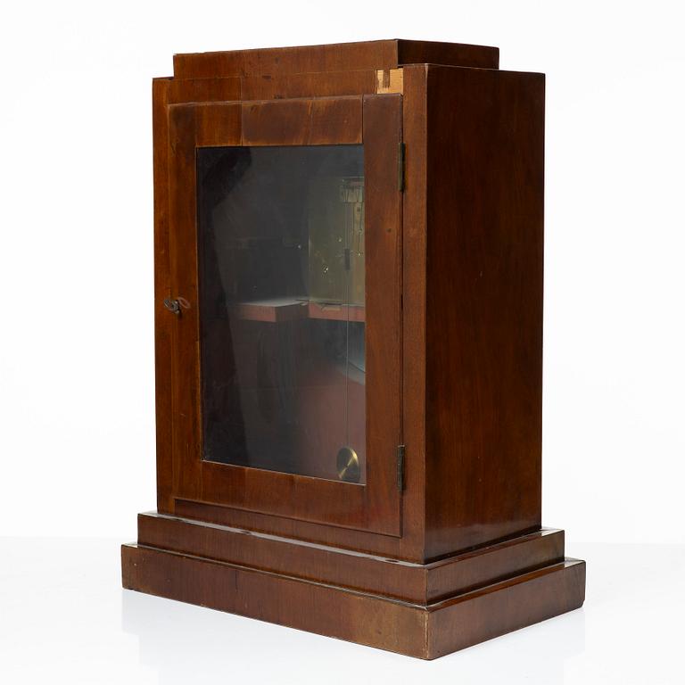 A table clock, the dial signed anders Moberg, Sweden, 19th century.