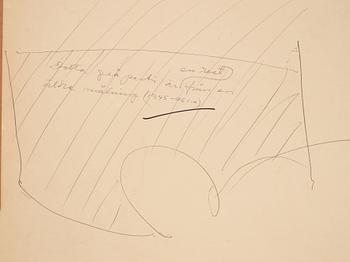 CO Hultén, gouache on paper board, signed and dated -48.