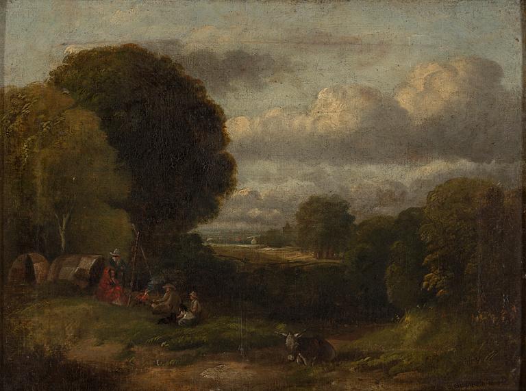 GEORGE MORLAND, in the manner of, oil on canvas, unsigned.