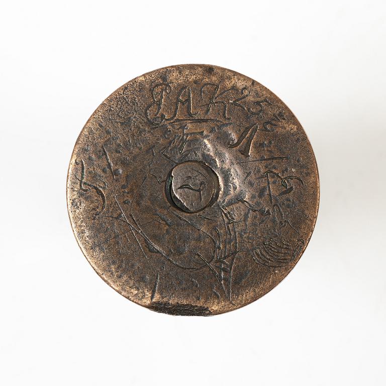 A set of three copper objects, 18th / 19th century.