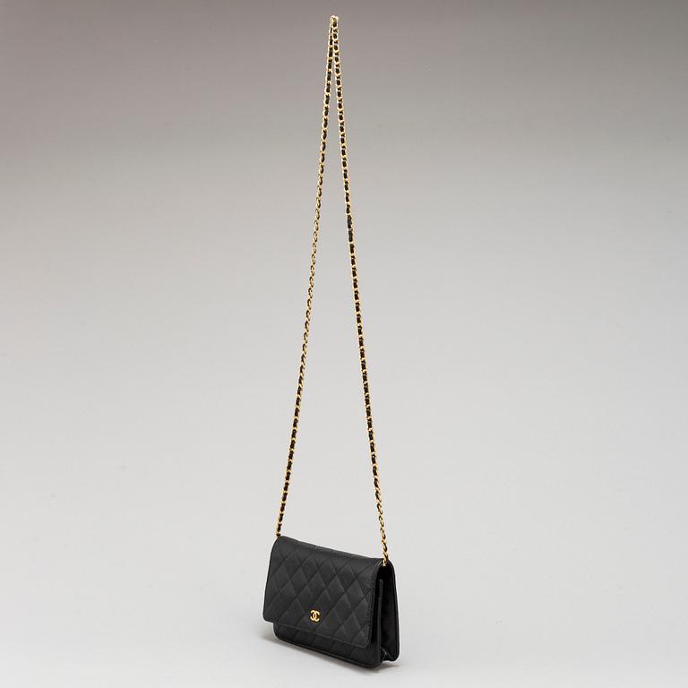 CHANEL, a 'Wallet on Chain' caviar leather hand bag.