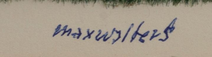 MAX WALTER SVANBERG, 3 st akvarellerade, metallpräglade reproduktioner med textilstoff, signerade och numrerade.