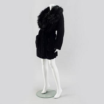 GIANFRANCO FERRE, fur coat.