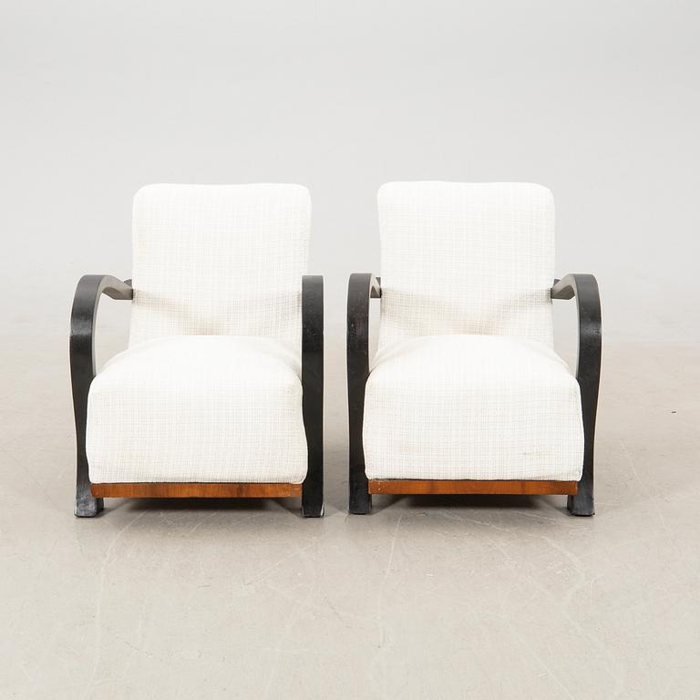 Fåtöljer ett par Art Deco 1900-talets första hälft.