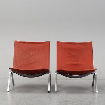 POUL KJAERHOLM, a pair of 'PK 22' armchairs, E. Kold Christensen.