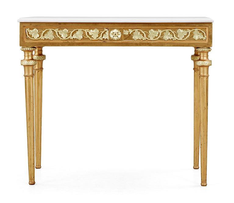 KONSOLBORD. Sengustavianskt stockholmsarbete i Pehr Ljungs art. 1700-talets slut.