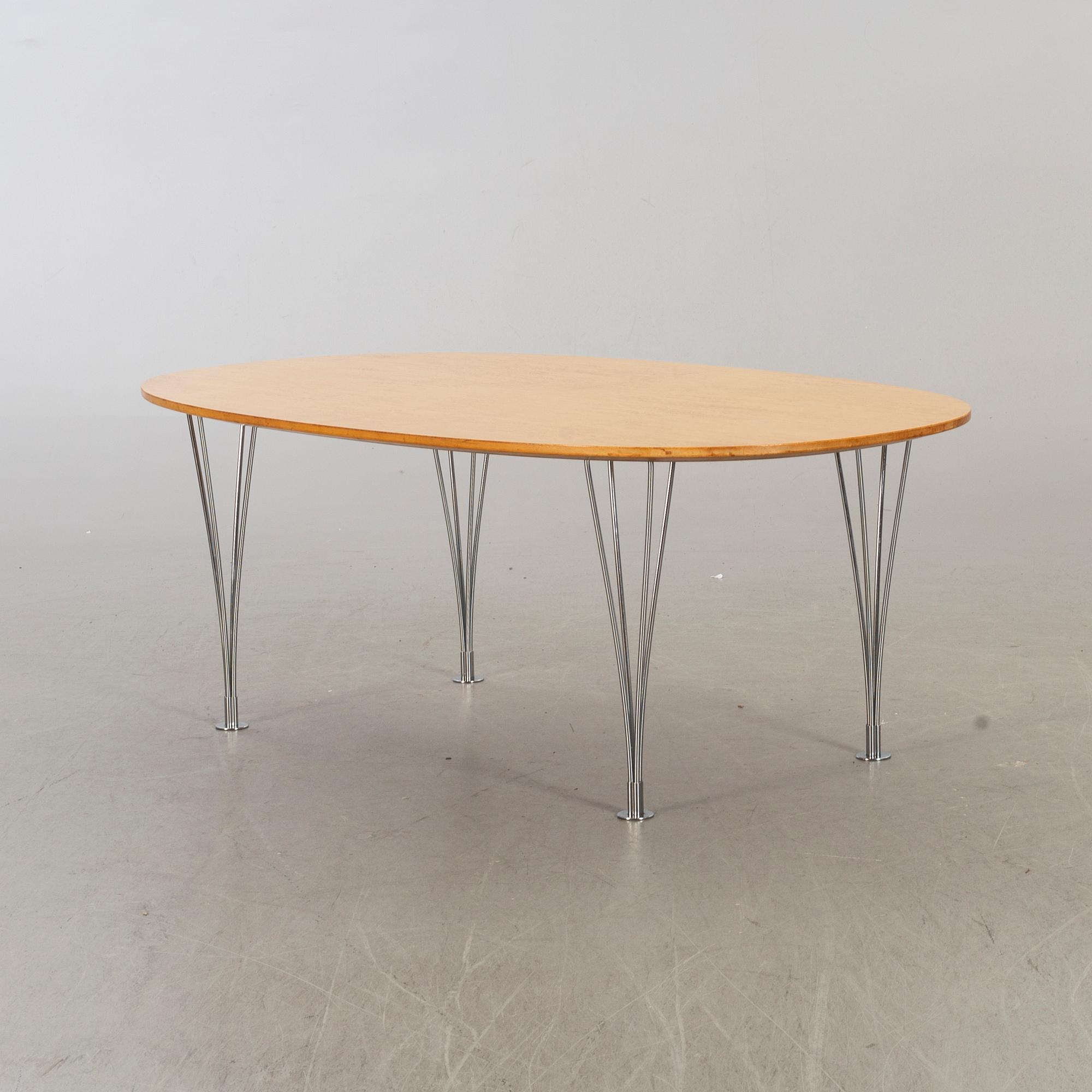 BRUNO MATHSSON and PIET HEIN, an "Ellips" lounge table.