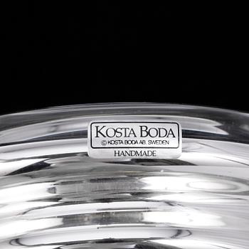 SKÅL, glas med silverlegering, Monica Backström, Boda, signerad.