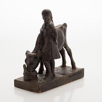 Elias Ilkka, Tyttö ja lehmä.