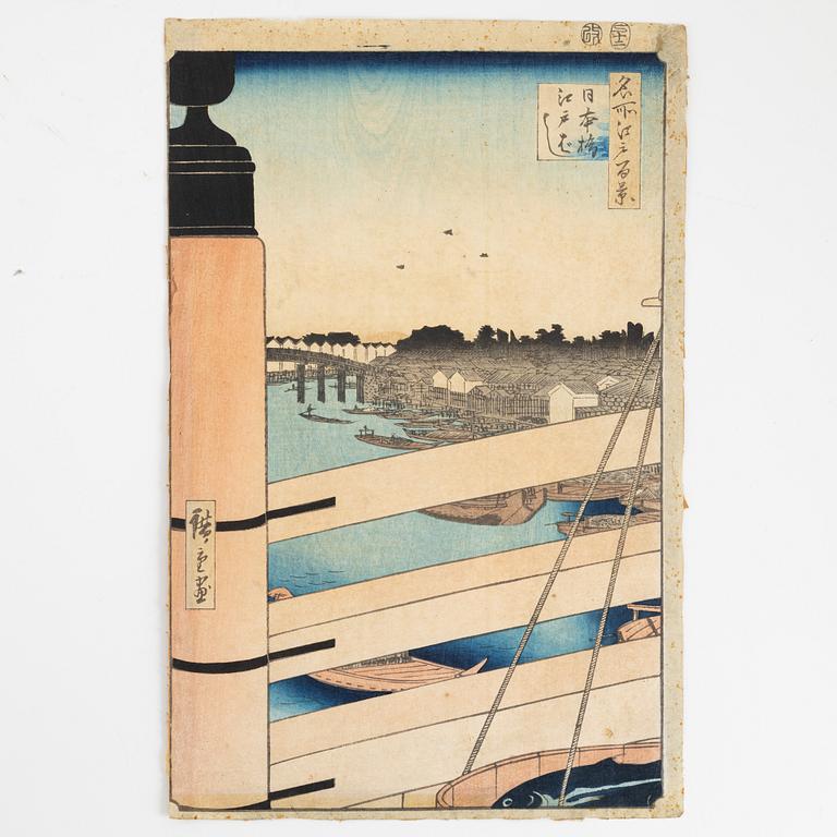 Ando Utagawa Hiroshige, woodblock prints, Japan, 1857.