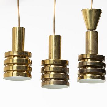 Tak/fönsterlampor, 3 st, Bison, Norge, 1900-talets andra hälft.