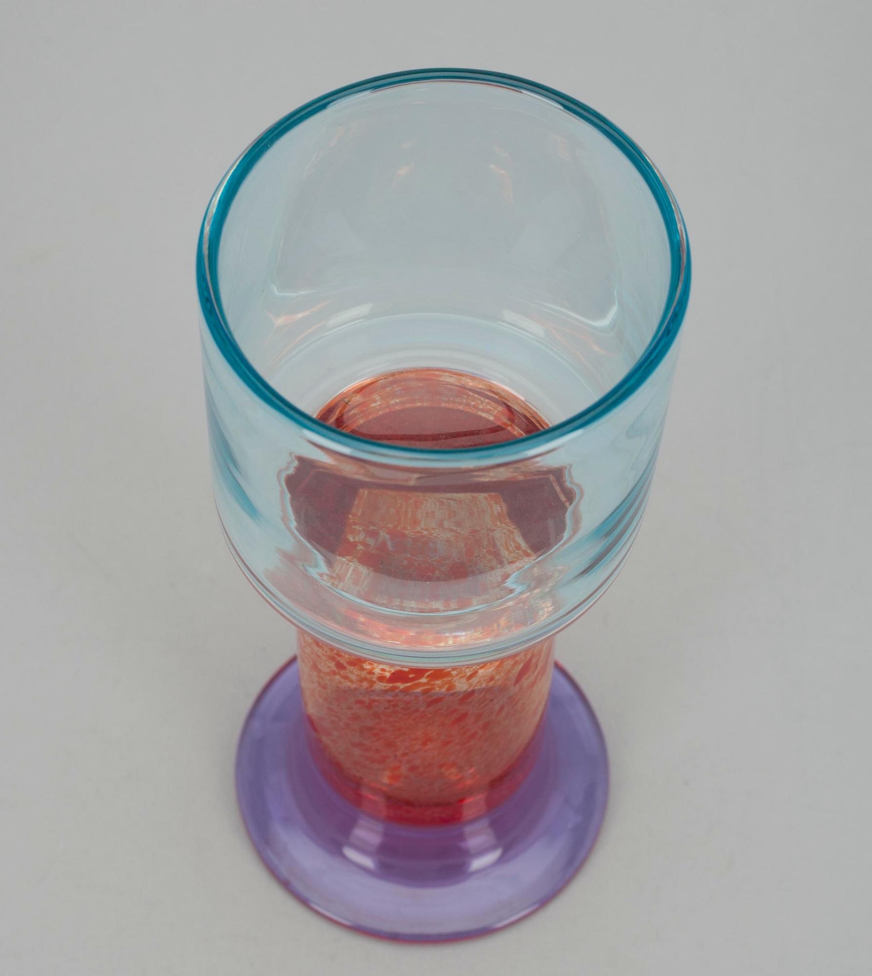 POKAL, glas, sign. Kaj Franck Nuutajärvi, Notsjö. 1970-tal.