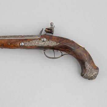 A Pair of flintlock pistols, by Johann Jacob Kuchenreuter, (Regensburg 1709-1783, Royal gunsmith).