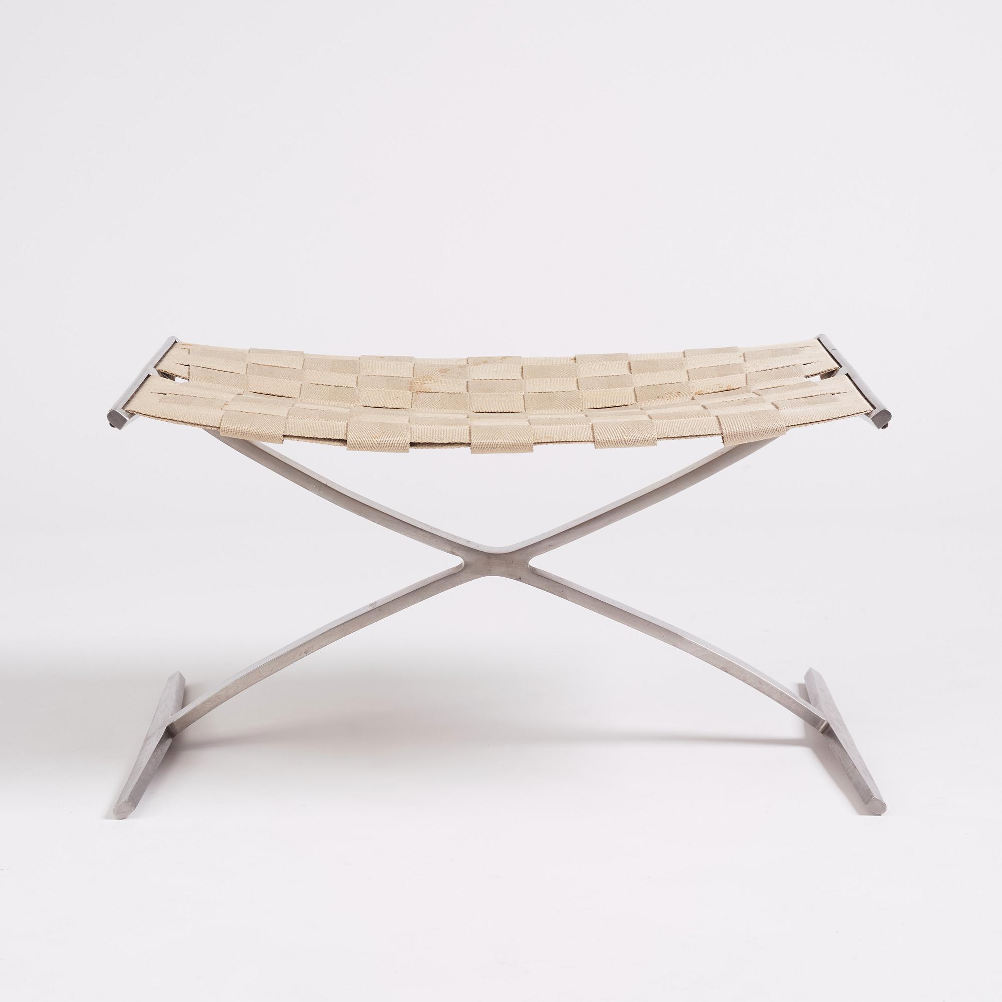 Preben Fabricius & Jørgen Kastholm, taburett, modell "4391", Bo-Ex, Danmark, tidigt 1960-tal.