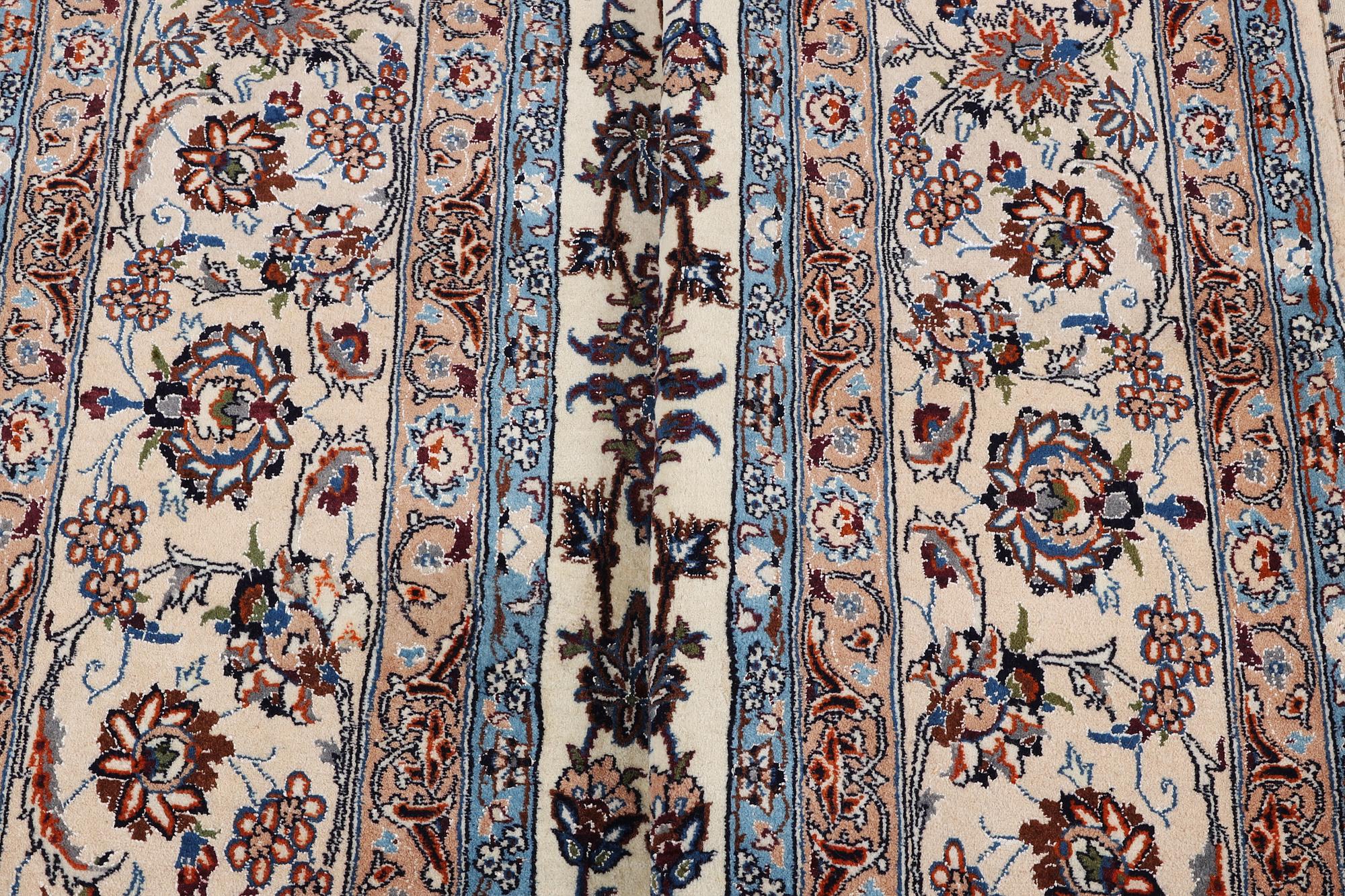 A carpet, Nain, part silk, 6 laa, ca 350 x 215 cm.