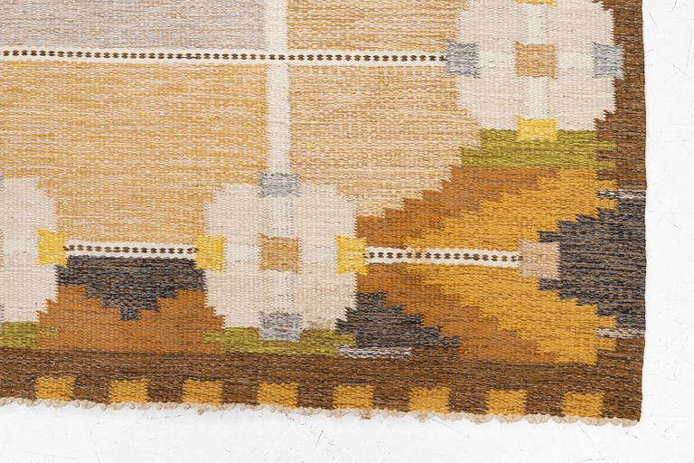 Ingegerd Silow, a flat weave rug, c. 202 x 137 cm.