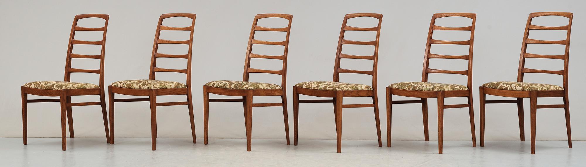 STOLAR, 6 st, Bertil Fridhagen, Bodafors, 1950/60-tal.