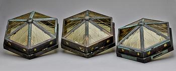 VÄGGLYKTOR, 3 st, 1900-talets andra hälft.