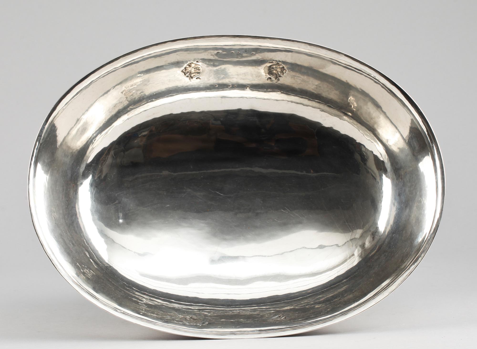 A Georg Jensen centerpiece, Copenhagen 1919-21, Swedish importmarks.