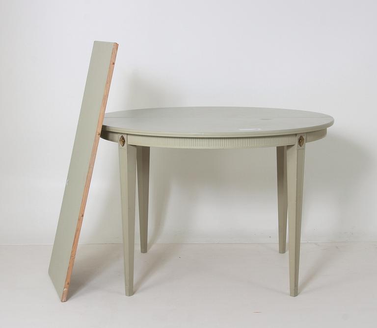 MATSALSMÖBLEMANG, 8 delar, gustaviansk stil.