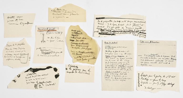 Marcel Duchamp, "Green box".