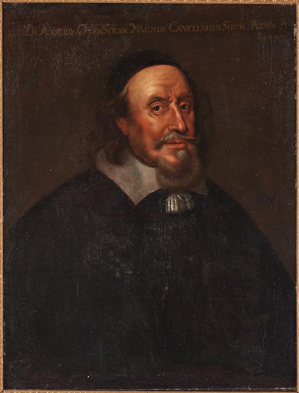 David Beck Hans krets, "Axel Oxenstierna" (1583-1654)
"D. Axelus Oxenstiern Magnus Cancelarius Succia, Atatis 71, Anno 1654".